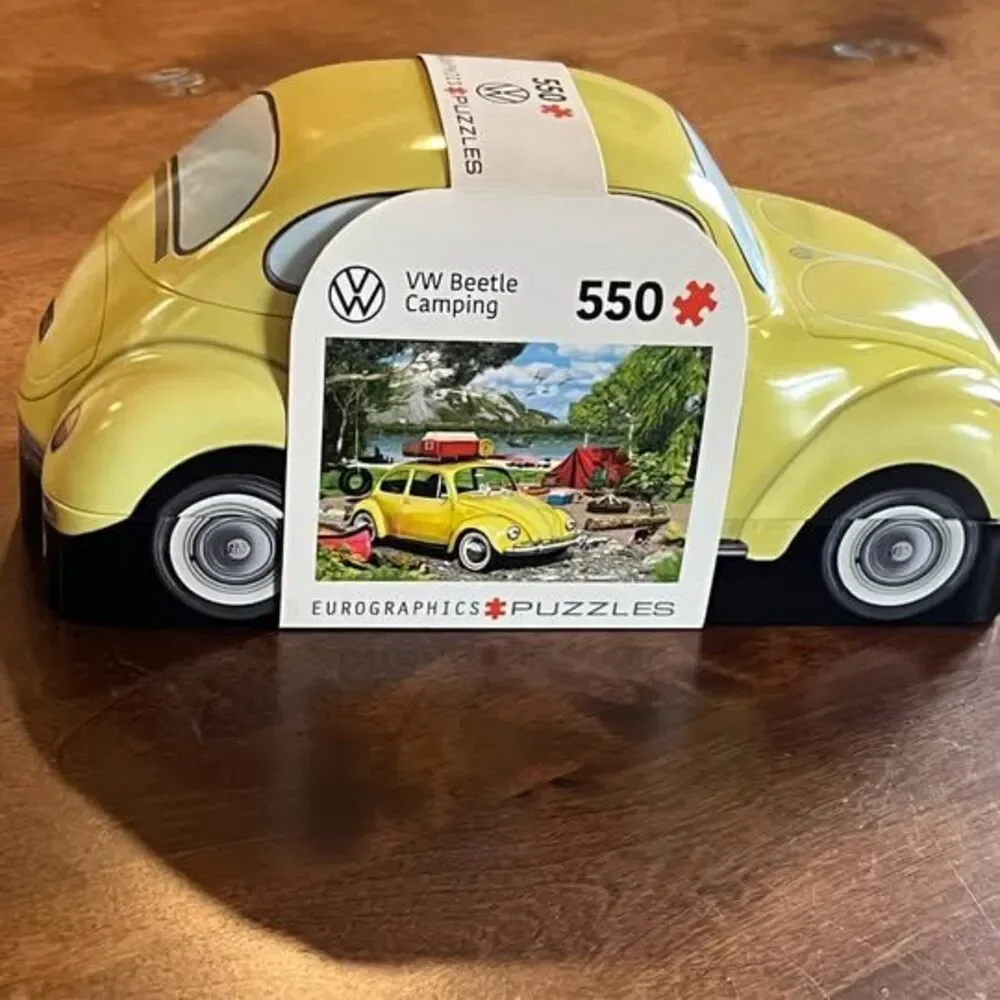 Eurographics VW Beetle Camping 550-Piece Puzzle in Collectible Tin